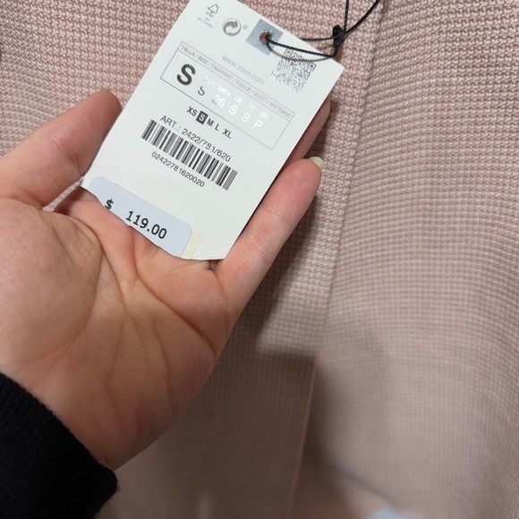 Zara Women's Blush Pink Blazer - Picture 3 of 4